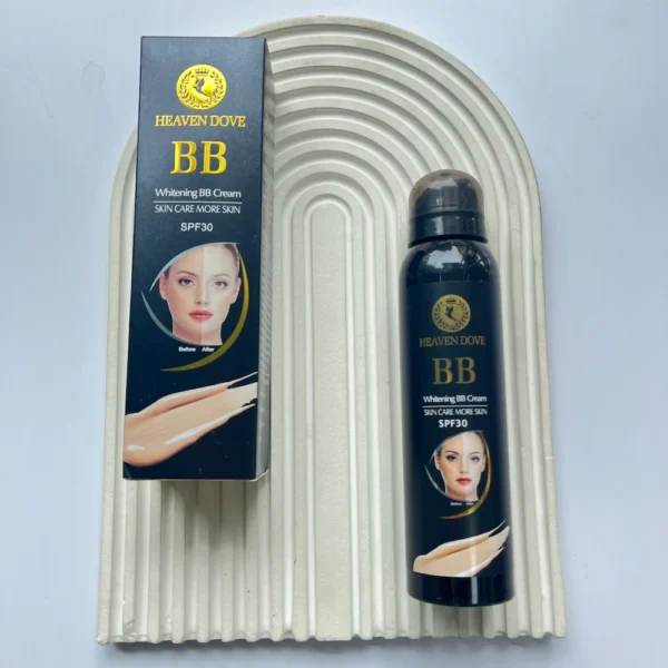اسپری بی‌ بی کرم و ضد آفتاب هیون داو سفید کننده فوری SPF30 حجم 150 میل | HEAVEN DOVE Whitening BB Cream & Sunscreen Spray