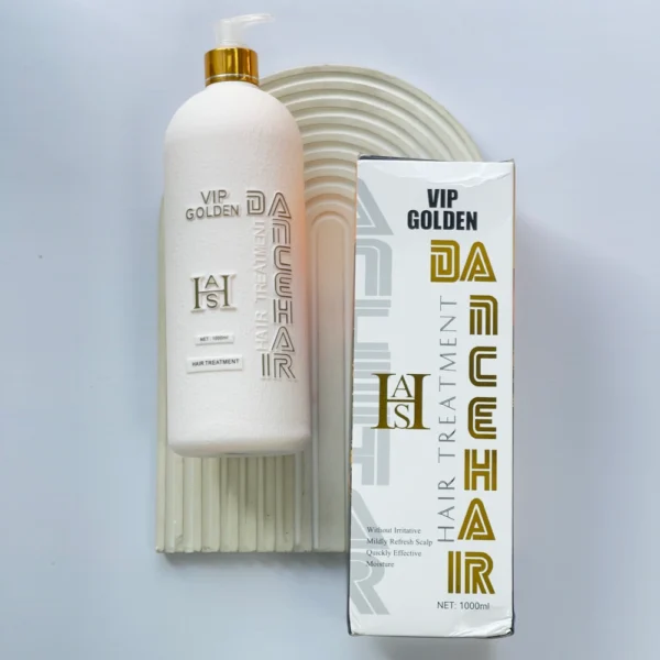 ماسک مو دنس هیر مدل VIP Golden حجم 1000 میلی‌لیتر؛ مناسب موهای آسیب‌دیده و وز | DANCE HAIR VIP GOLDEN HAIR MASK