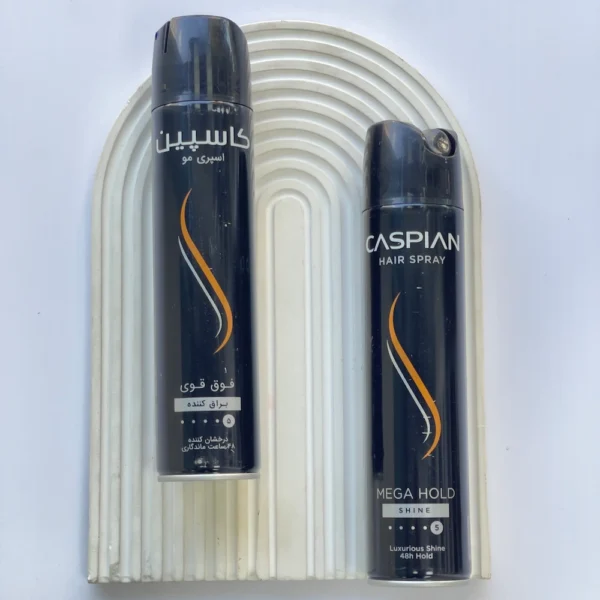 اسپری مو براق کننده فوق قوی کاسپین 250 میلی لیتر | CASPIAN Mega Hold Shine Hair Spray 250 ml