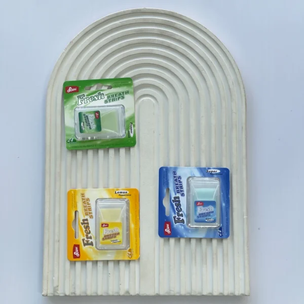 خوشبو کننده ورقه‌ ای دهان فرش با طعم‌های مختلف 24 عددی | Fresh Breath Strips 24 Pcs