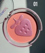 رژگونه توت فرنگی هدا موجی پودری فشرده | HUDA MOJI Strawberry Pressed Powder Blush - تصویر 4