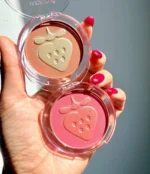رژگونه توت فرنگی هدا موجی پودری فشرده | HUDA MOJI Strawberry Pressed Powder Blush - تصویر 7